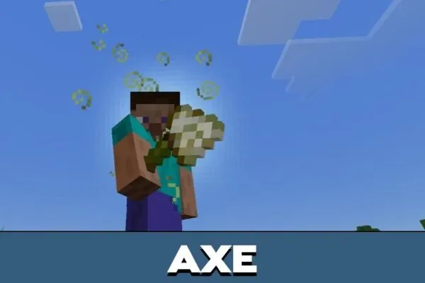 Axe from Skeleton Decor Mod for Minecraft PE