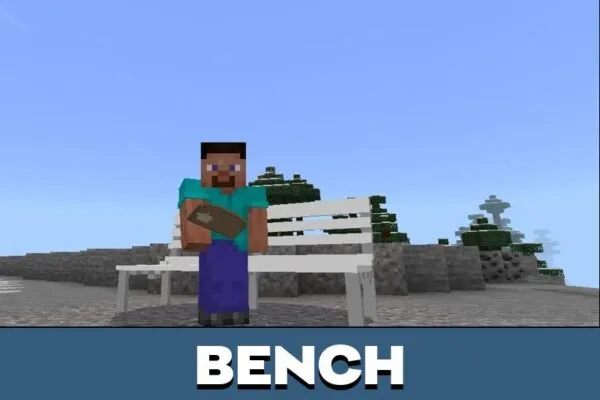 Bench from Props Mod for Minecraft PE