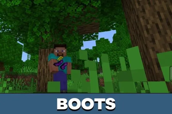 Boots from Invisible Armor Mod for Minecraft PE