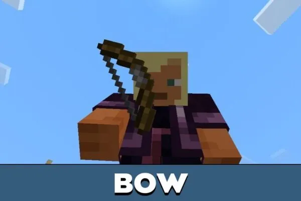 Bow from Enchantment Table Mod for Minecraft PE