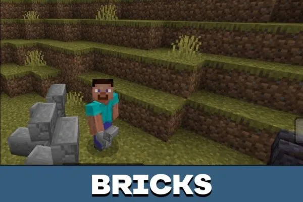 Bricks from Collapsed Blocks Mod for Minecraft PE