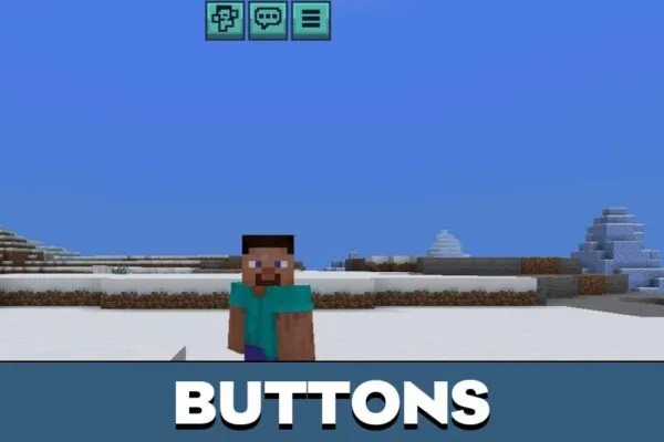 Buttons from Emerald UI Texture Pack for Minecraft PE