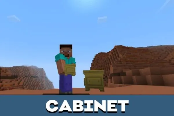 Cabinet from Deco Drop Mod for Minecraft PE