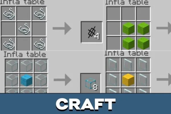 Craft from Inflatable Creator Mod for Minecraft PE