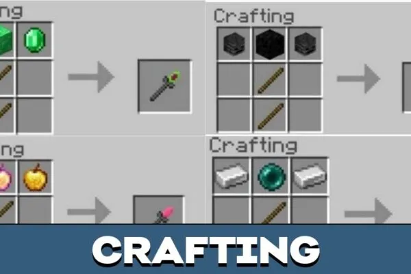 Crafting from Water Element Mod for Minecraft PE