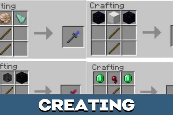 Creating from Water Element Mod for Minecraft PE