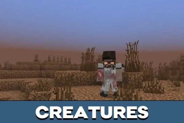 Creatures from Zombie Survival Mod for Minecraft PE