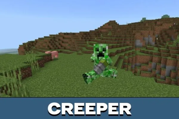 Creeper from Dharkcraft Mod for Minecraft PE