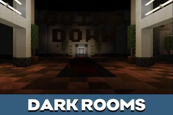 Dark Rooms from Going Down Map for Minecraft PE