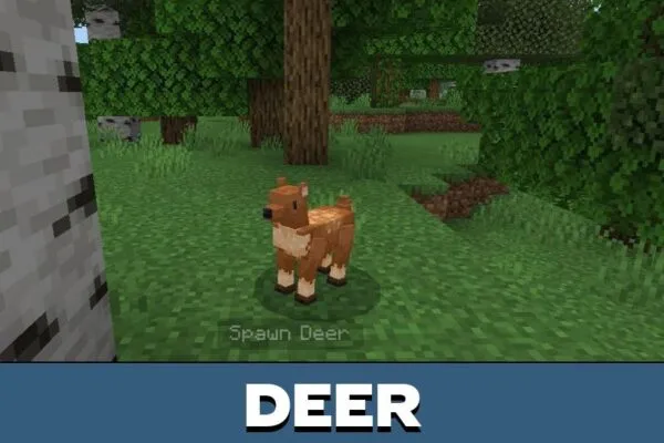 Deer from Forest Mobs Mod for Minecraft PE