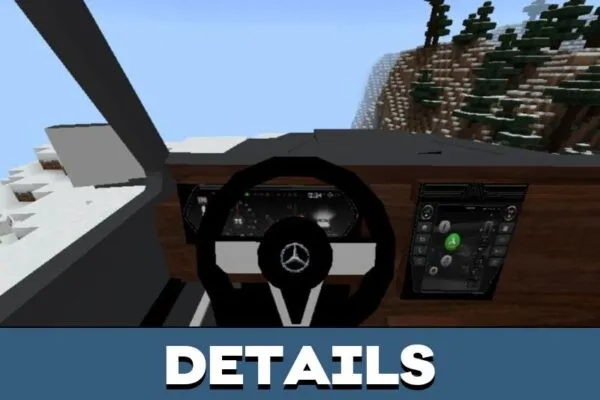 Details from 3D Cars Mod for Minecraft PE