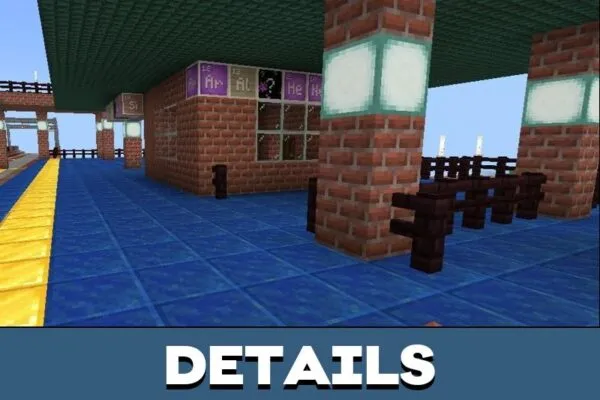 Details from Train Map for Minecraft PE