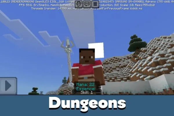 Dungeons from Air Magic Mod for Minecraft PE