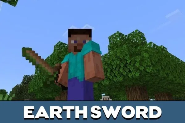 Earth Sword from Earth Element Mod for Minecraft PE