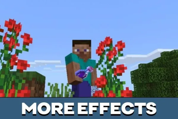 Effects from Potion Mod for Minecraft PE