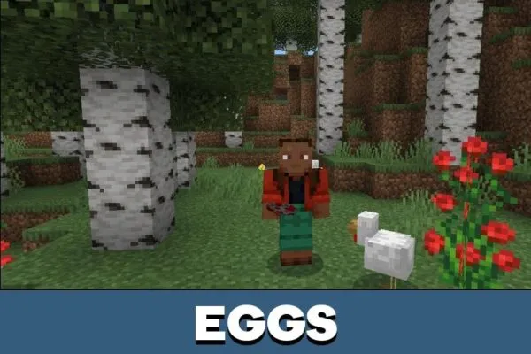 Eggs from Placeable Items Mod for Minecraft PE