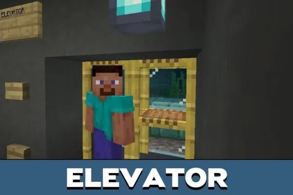 Elevator from Sea Land Aquarium Map for Minecraft PE