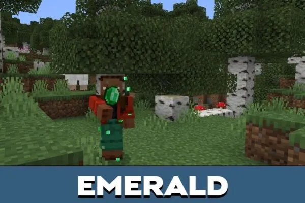 Emerald from Eating Items Mod for Minecraft PE