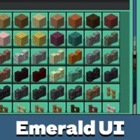 Emerald UI Texture Pack for Minecraft PE