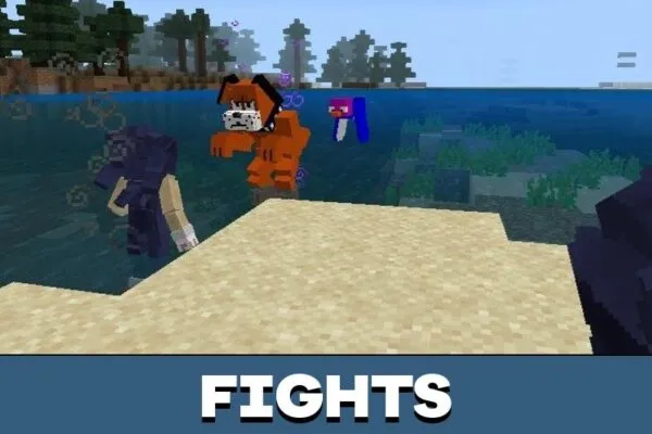 Fights from Multiverse Mod for Minecraft PE