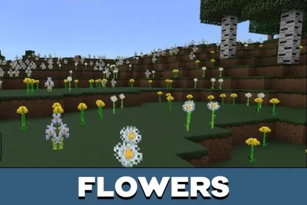 Flowers from Mosaic Texture Pack for Minecraft PE