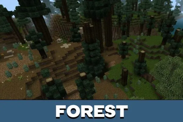 Forest from Dead Nature Texture Pack for Minecraft PE