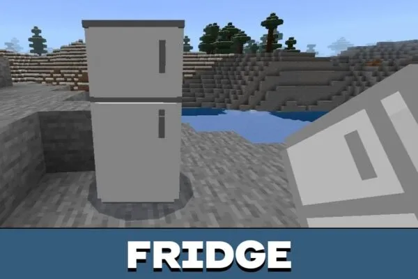 Fridge from 3D Furniture Mod for Minecraft PE