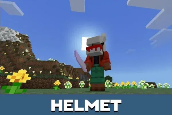 Helmet from Dreaded Dusk Mod for Minecraft PE