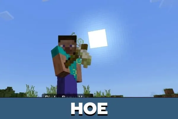 Hoe from Skeleton Decor Mod for Minecraft PE