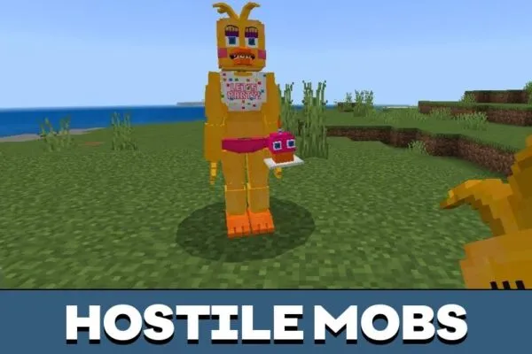 Hostile Mobs from FNAF 2 Mod for Minecraft PE