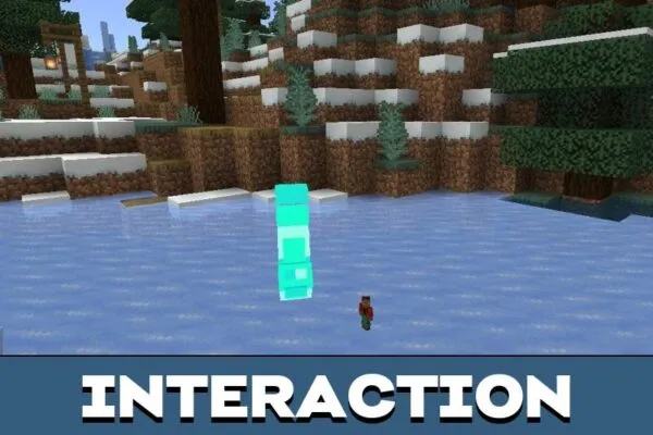 Interaction from Player Magnifier Mod for Minecraft PE