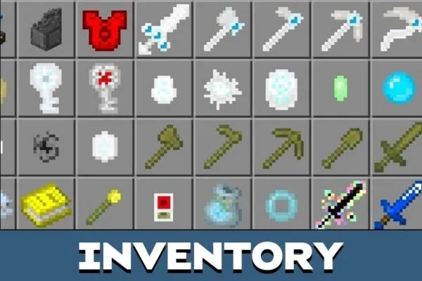 Inventory from Island Survival Mod for Minecraft PE