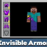 Invisible Armor Mod for Minecraft PE