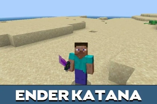 Ender Katana from 3D Swords Mod for Minecraft PE