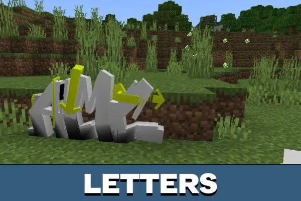 Letters from Graffiti Mod for Minecraft PE