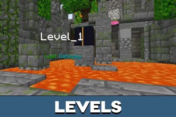 Levels from Unfair Parkour Map for Minecraft PE