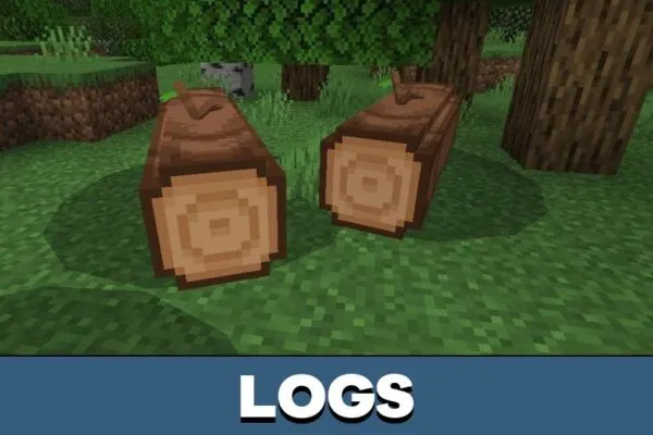 Logs from Forest Mobs Mod for Minecraft PE