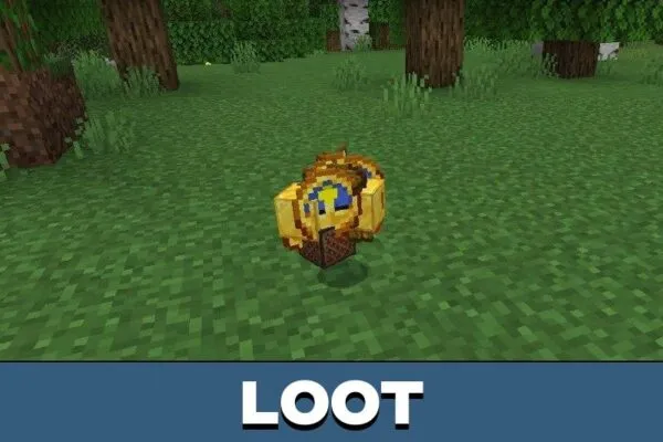 Loot from Random Items Mod for Minecraft PE