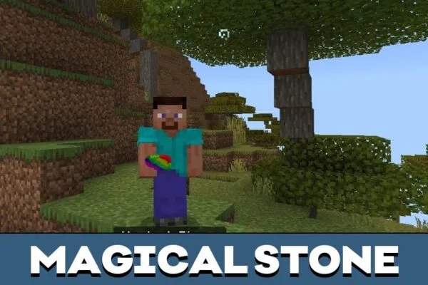 Magical Stone from Enchantment Book Mod for Minecraft PE