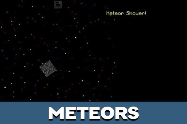 Meteors from Space Shooter Map for Minecraft PE