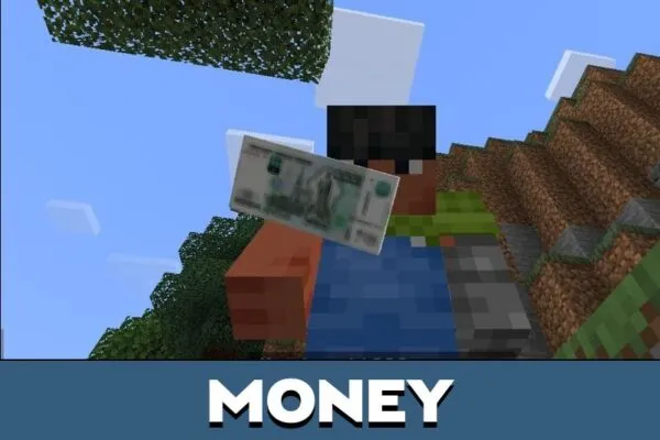 Money from Homeless Mod for Minecraft PE