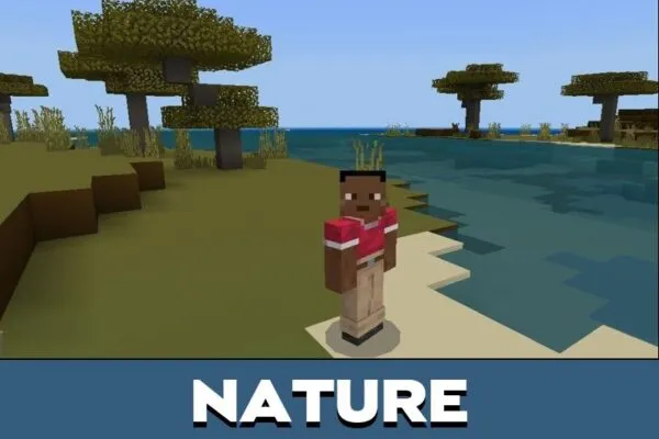 Nature from 1x1 Texture Pack for Minecraft PE