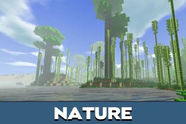 Nature from Cloud Texture Pack for Minecraft PE