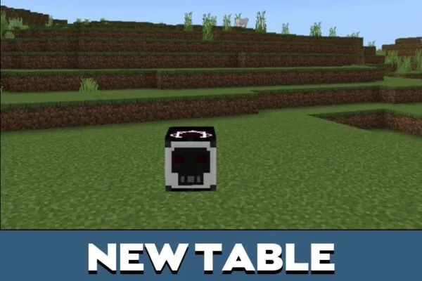 New Table from Uncrafting Table Mod for Minecraft PE