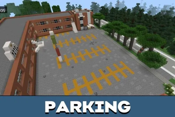 Parking from Lance Ville Map for Minecraft PE