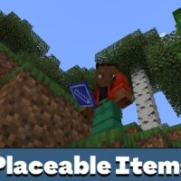 Placeable Items Mod for Minecraft PE