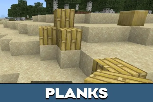 Planks from 3D Blocks Mod for Minecraft PE