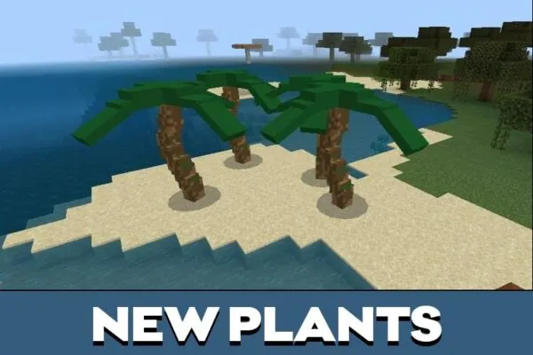 New Plants from Palm Tree Mod for Minecraft PE