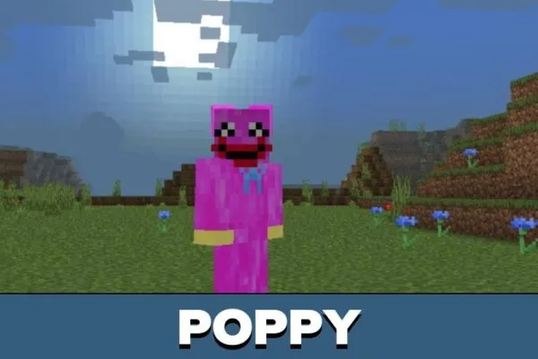 Poppy from 3D Skins Mod for Minecraft PE