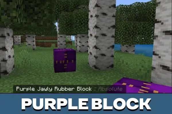 Purple Block from Absolute Carnage Mod for Minecraft PE